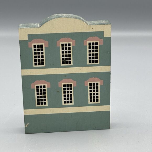 1989 The Cat's Meow 1900 Jones Bros Tea Co Shelf Sitter Wood Series IV Kitschy - Picture 3 of 10